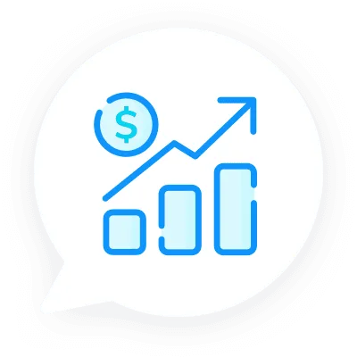 Increase revenue icon