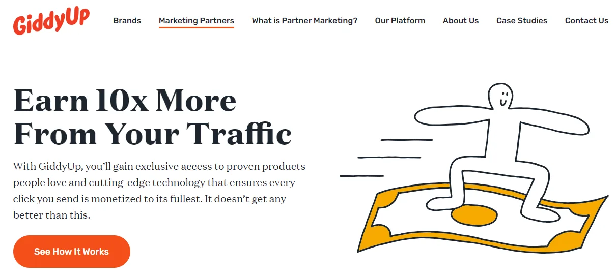 GiddyUp website screenshot