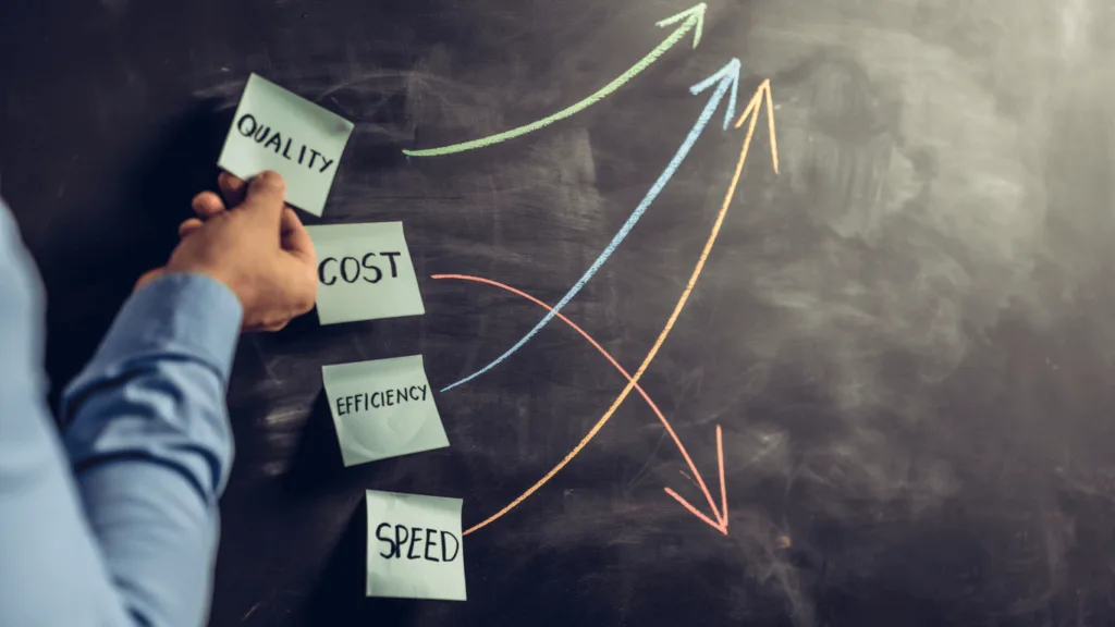 An image showing cost efficiency for the business