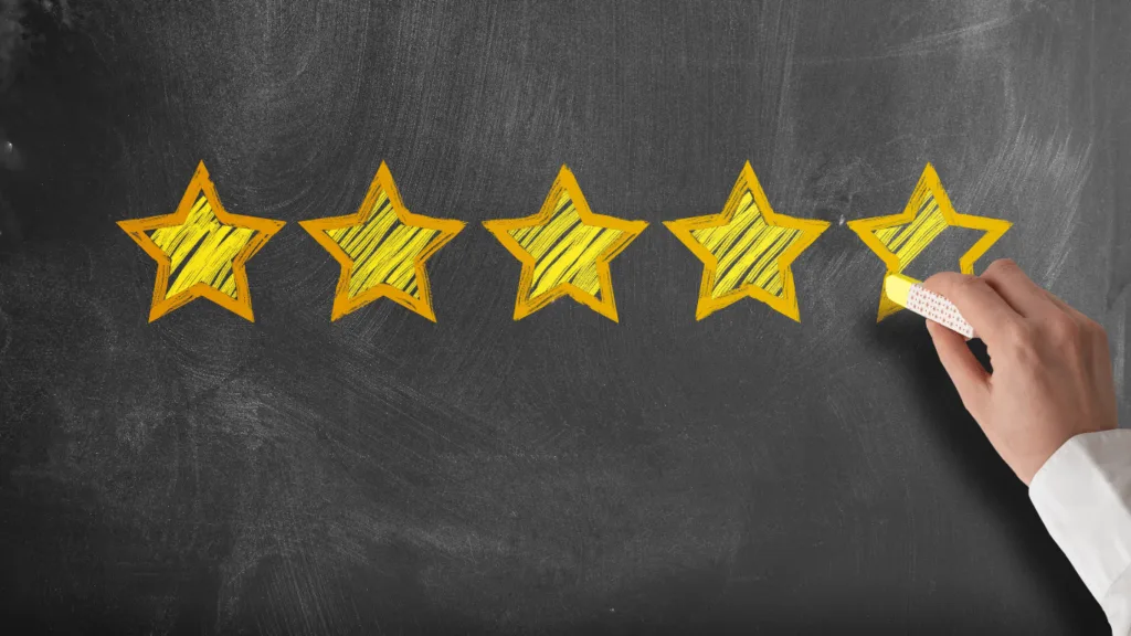 Efficient customer support receiving high rating for quality customer service functions