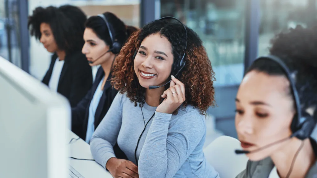 Customer support agents working on support tasks and ticket details