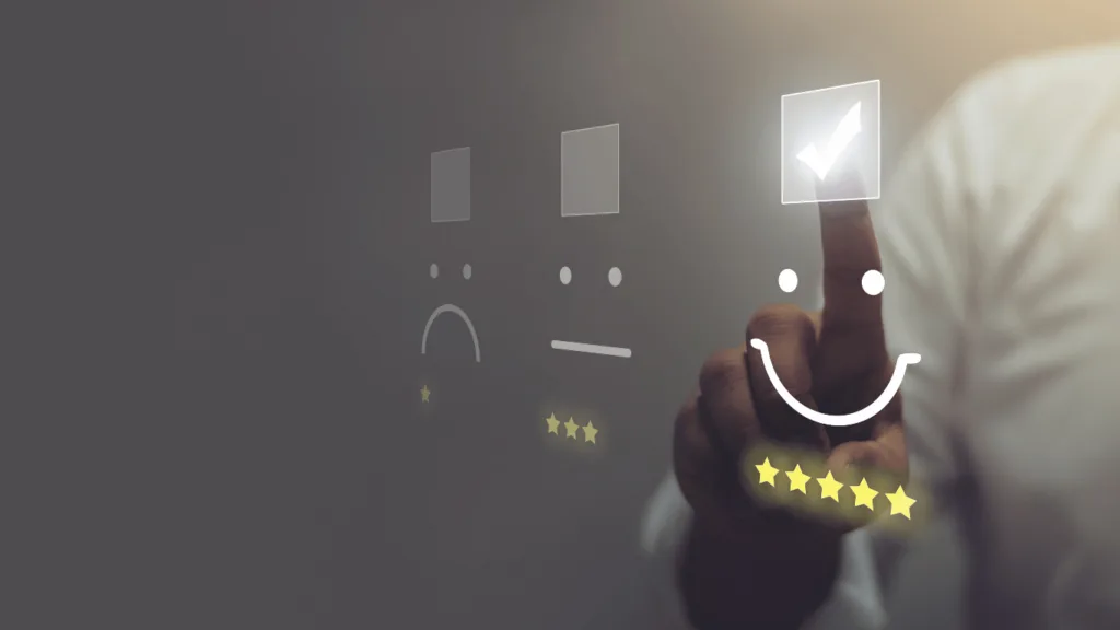 High customer satisfaction rating from positive customer feedback