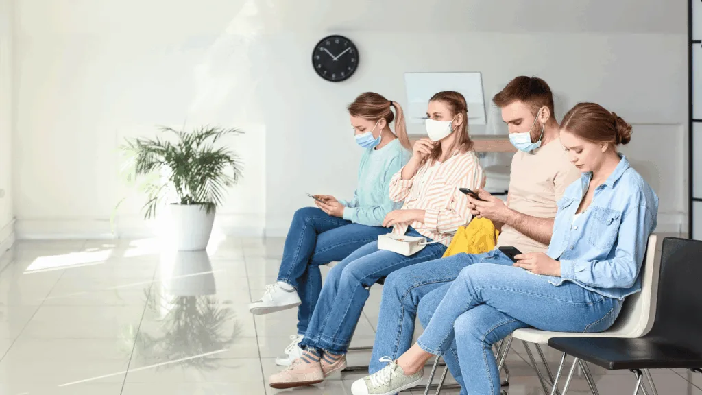 Frustrated patients with healthcare providers