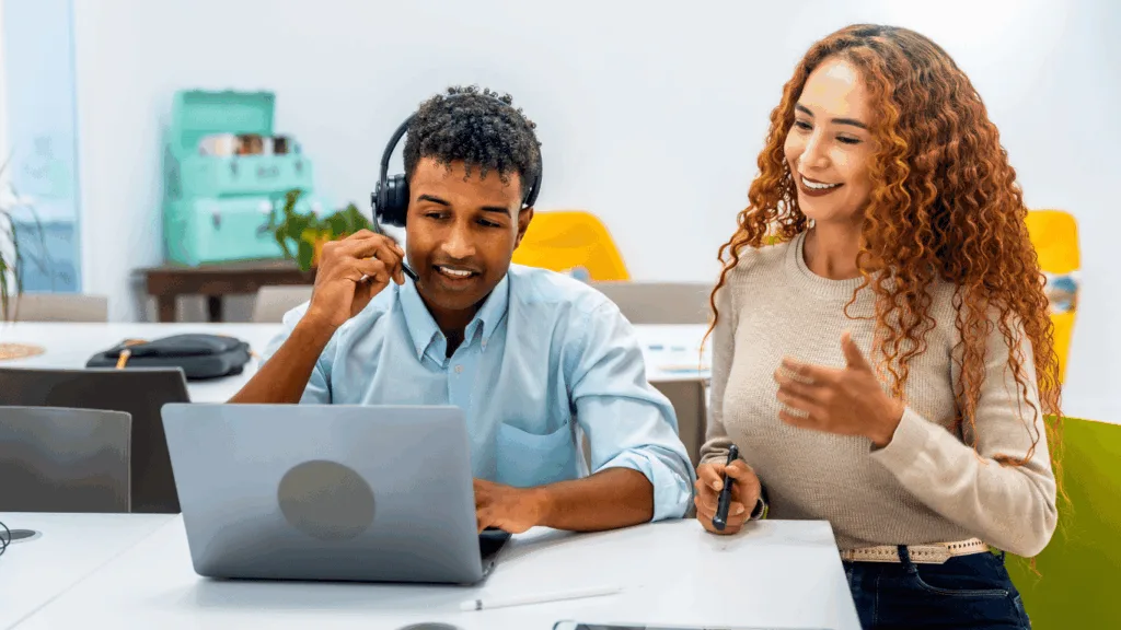 Holiday customer service requests being tended to by agents