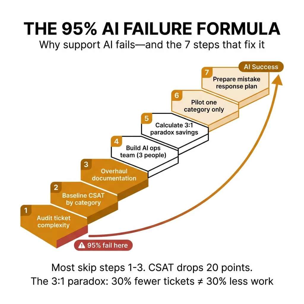 7-step AI support readiness checklist