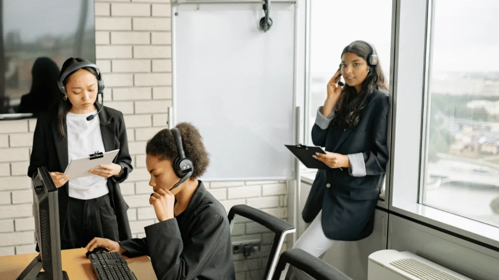 Customer service teams analyzing customer data to decide which tasks should be served to AI agents