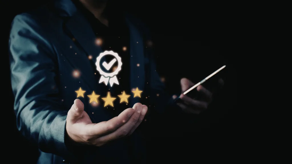 Manager reviewing customer inquiries and customer feedback